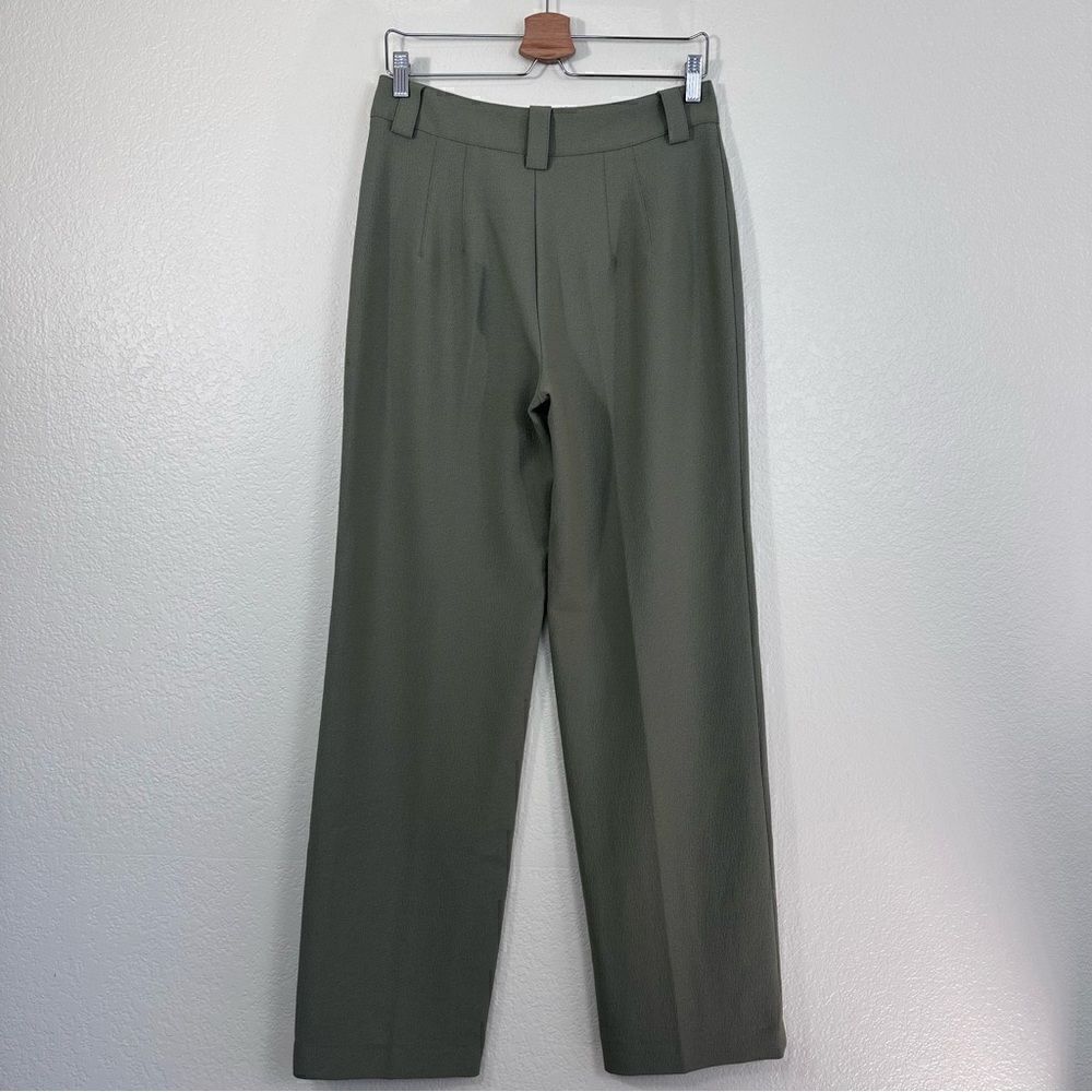 Zara Francisco Pleated Pants in Green Size M - Picture 9 of 10